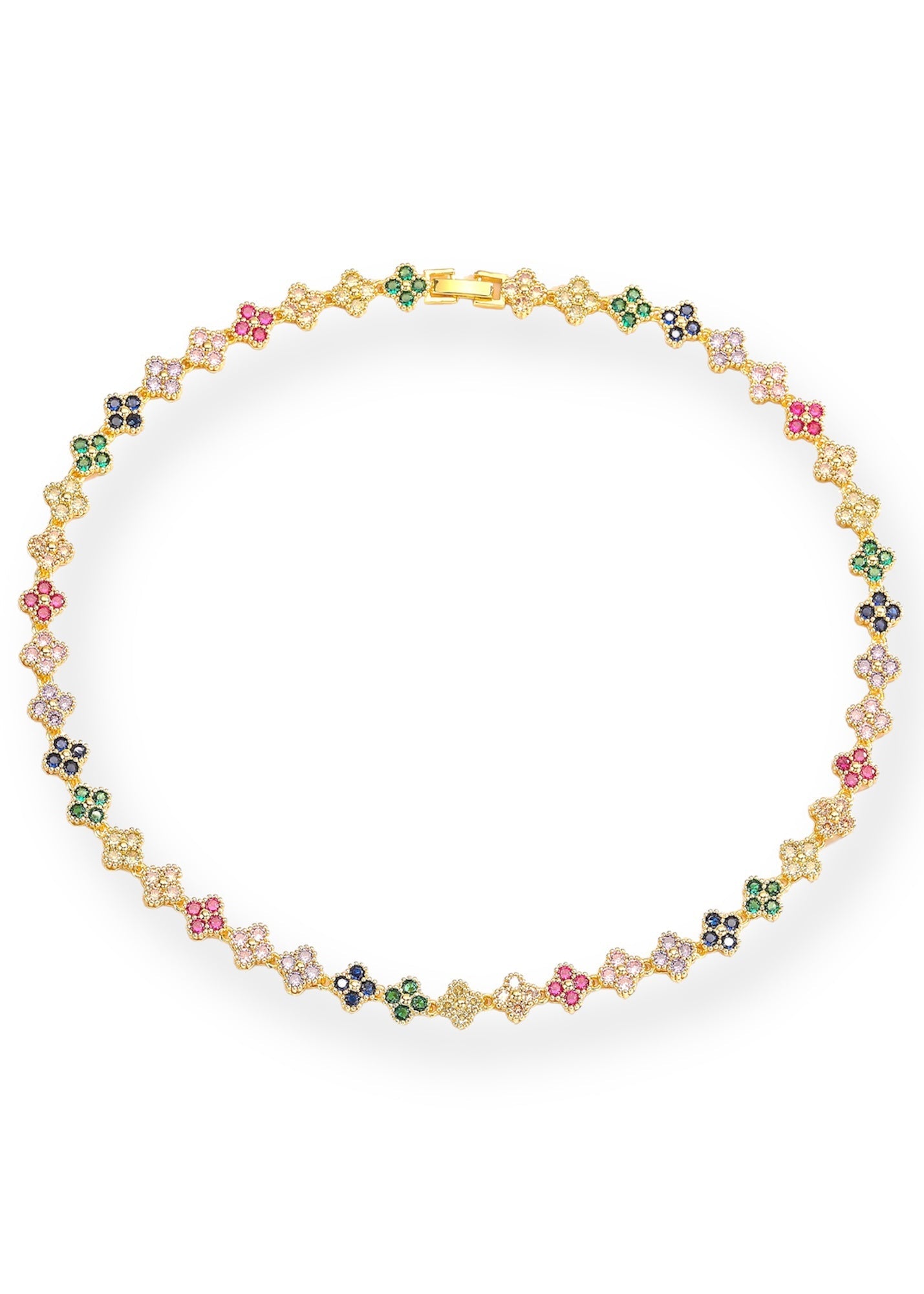 Flower Necklace Gold