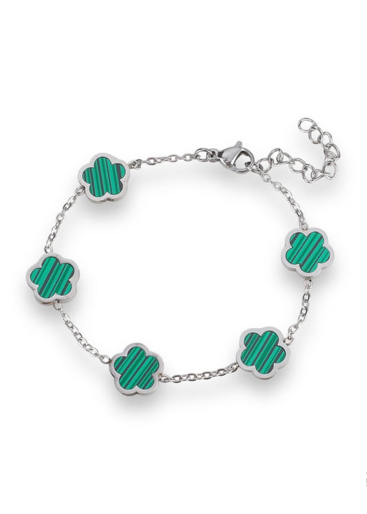 Lucky Bracelet Silver Green