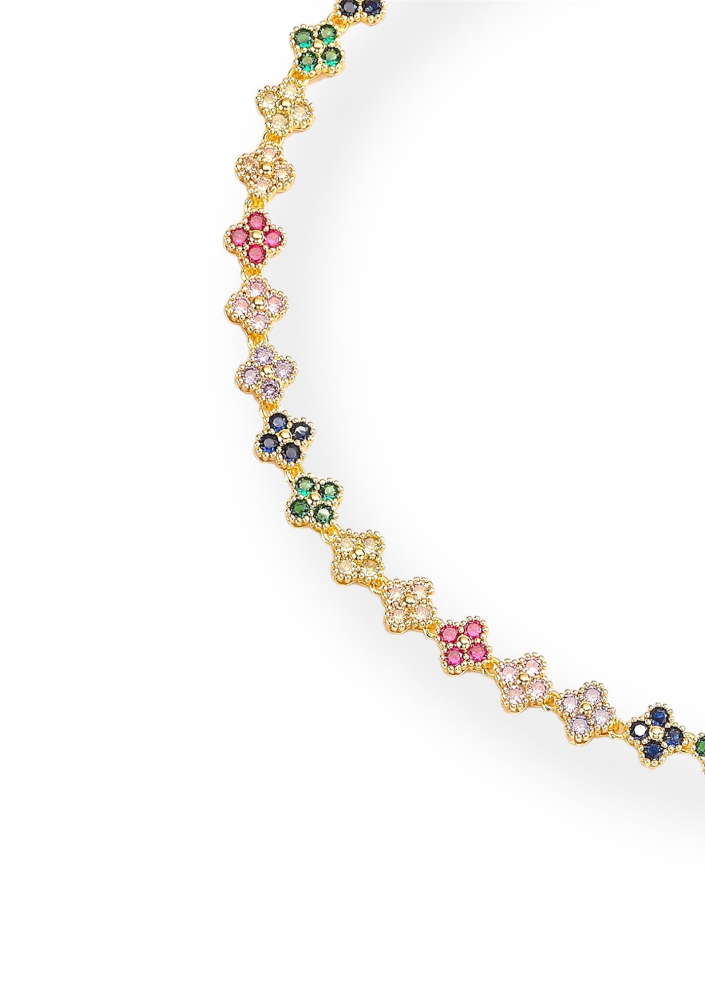 Flower Necklace Gold