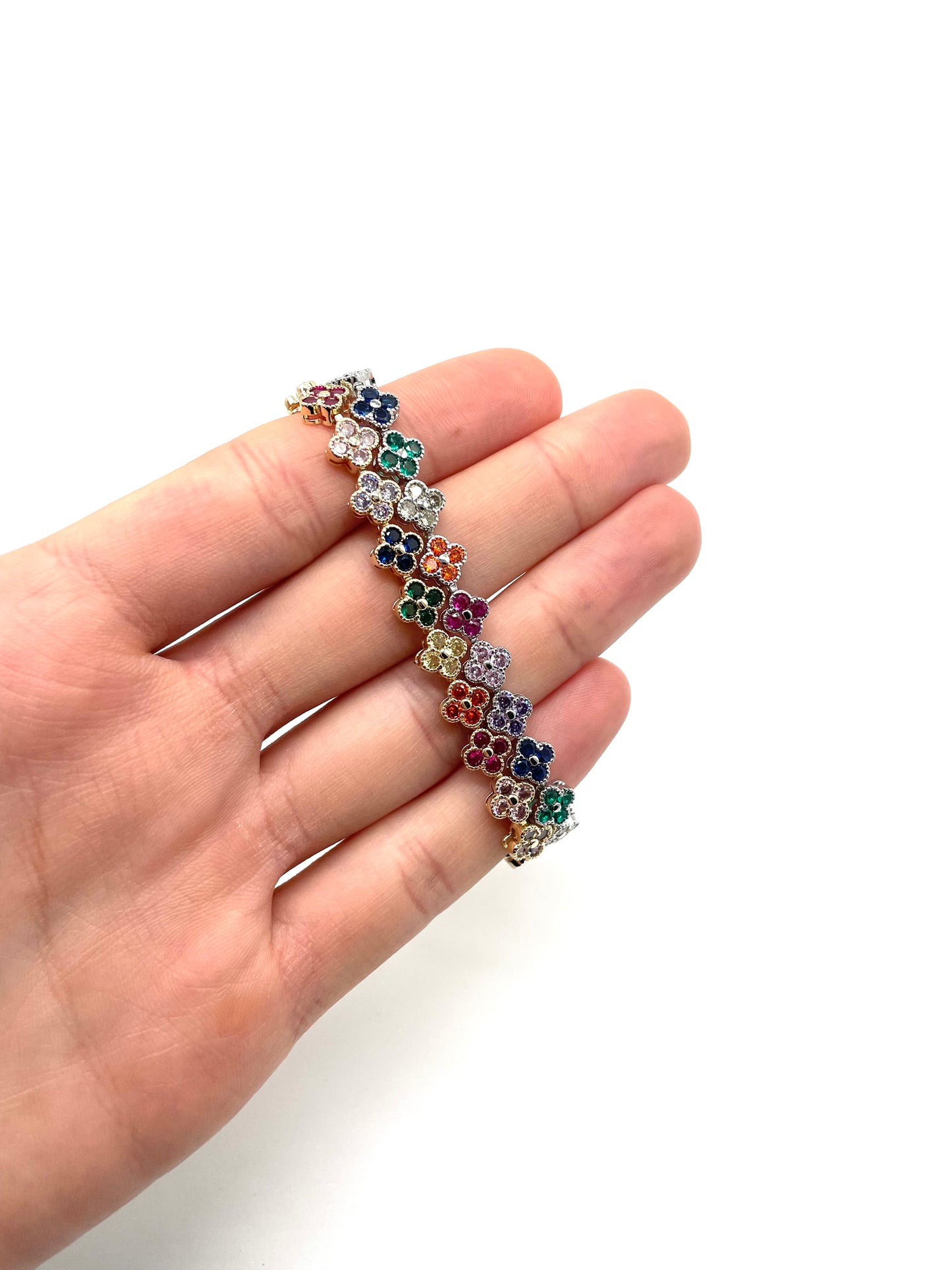 Flower Bracelet Silver