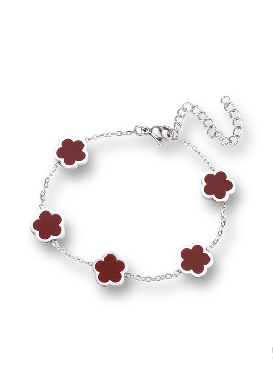 Lucky Bracelet Silver Red